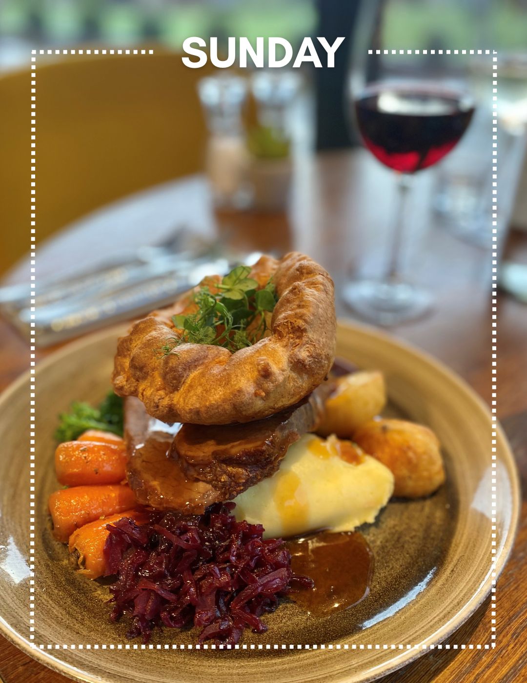 Classic & delicious Sunday roasts available every week alongside our lunch & dinner menus