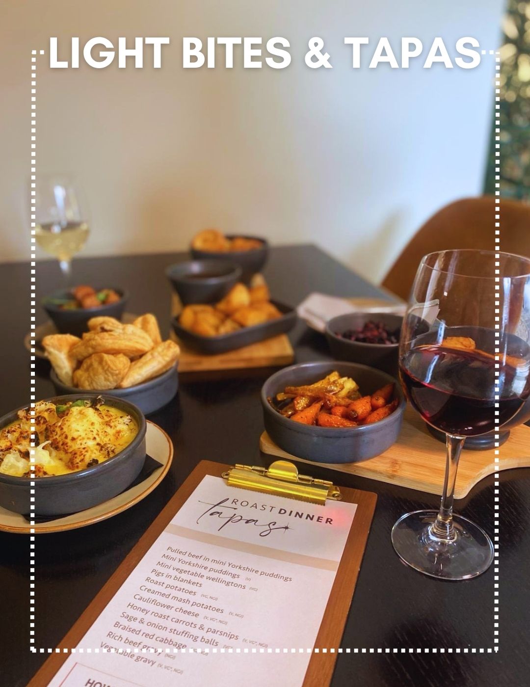 Served in the Balcony Bar, with no reservation needed!