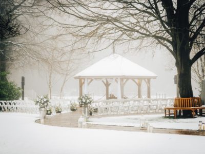 S.Sutton Photography - Winter wedding gazebo